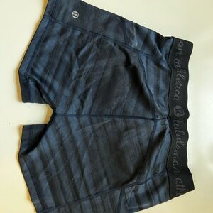 lululemon athletica womens Navy Striped Shorts